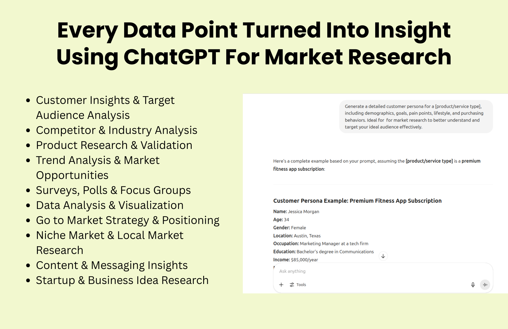 Free ChatGPT Prompts For Market Research