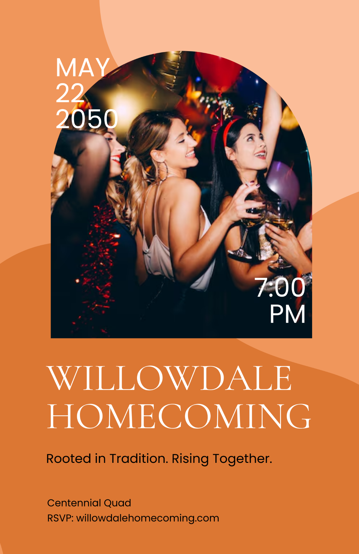 Free Creative Homecoming Program Poster Template