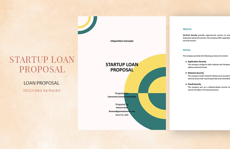 Loan Proposal for Startup Template