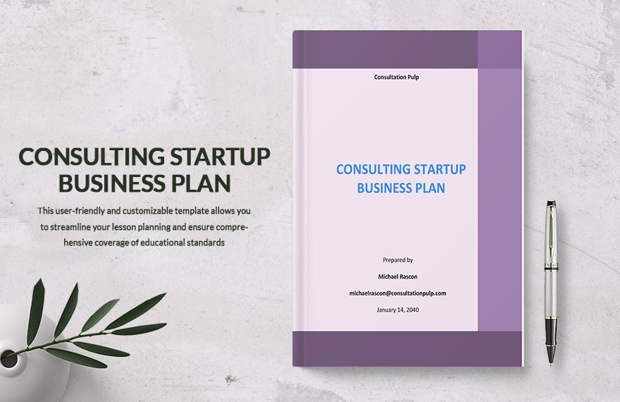 Consulting Startup Business Plan Template