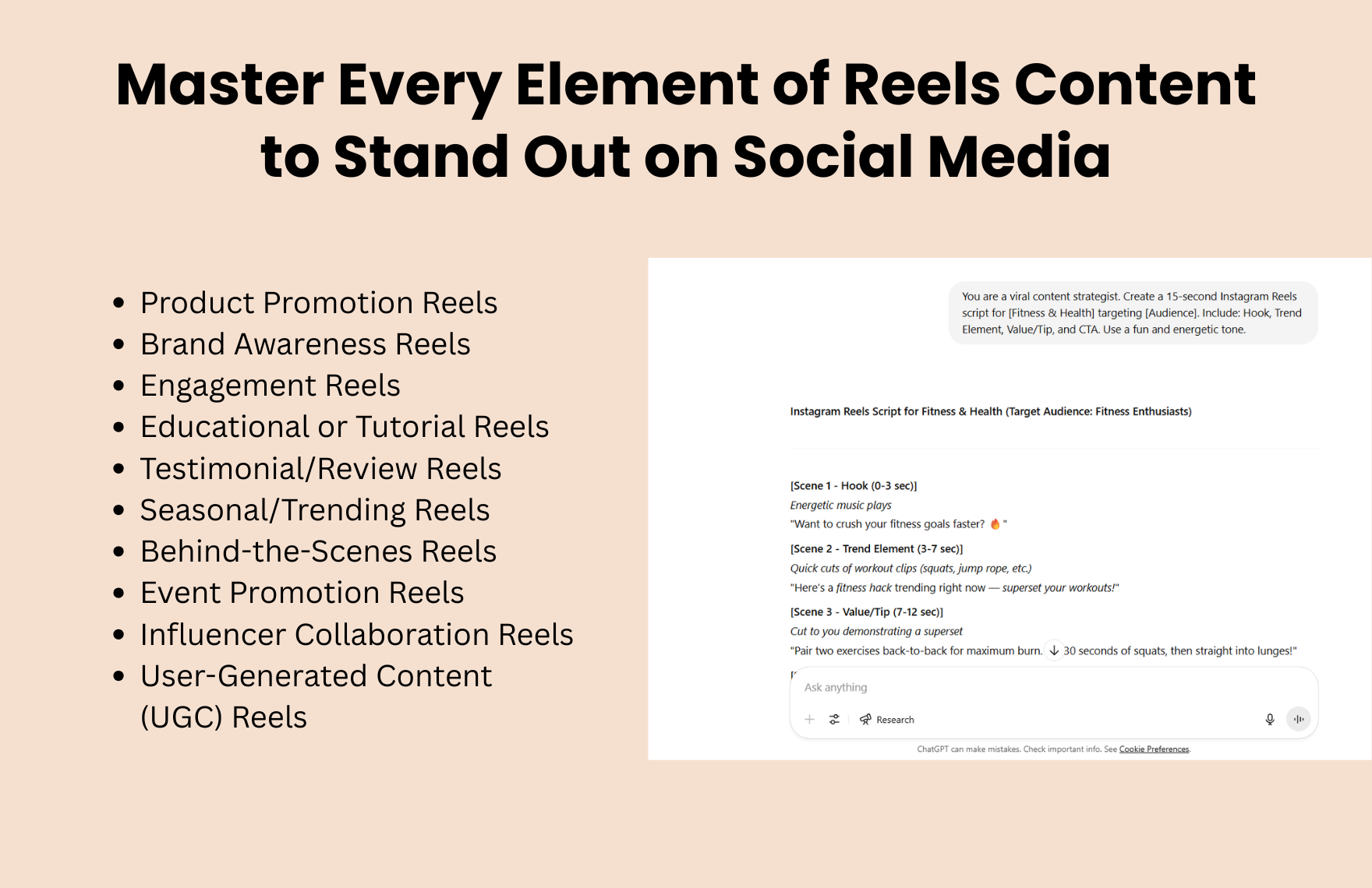 Free ChatGPT Prompts For Instagram Reels