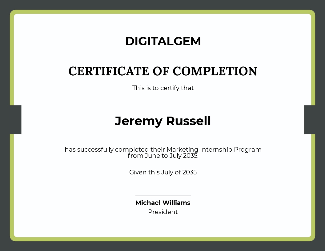 FREE Internship Certificate Templates In PDF Template free-internship-certificate-templates-in-pdf-template
