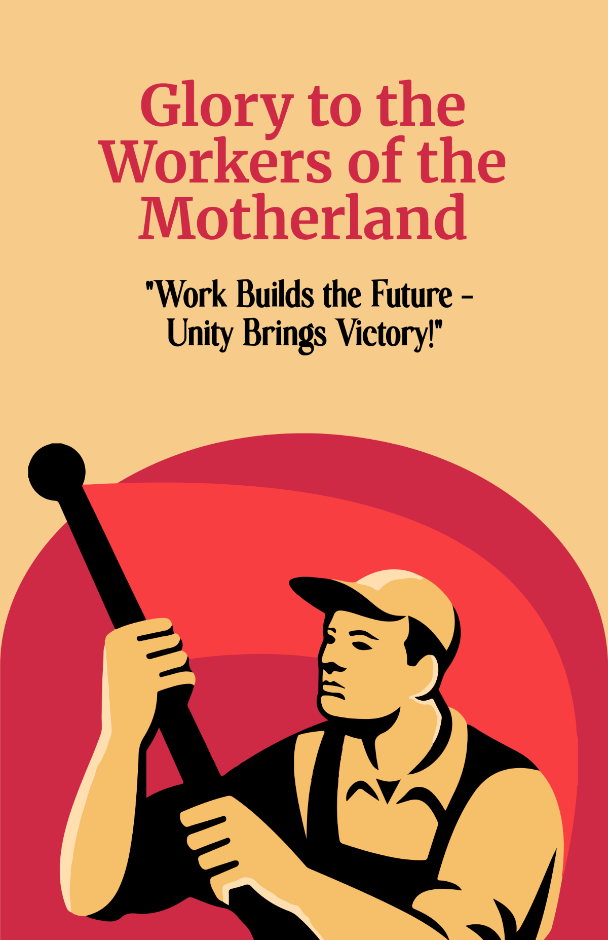 Free USSR Propaganda Poster Template