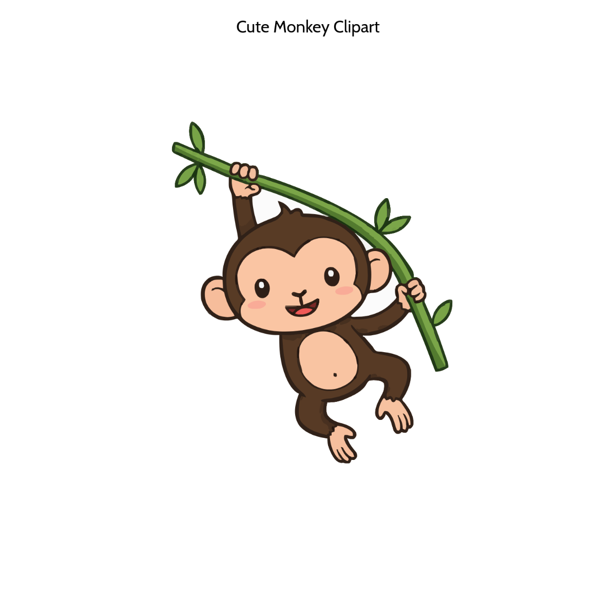 Free Cute Monkey Clipart to Edit Online