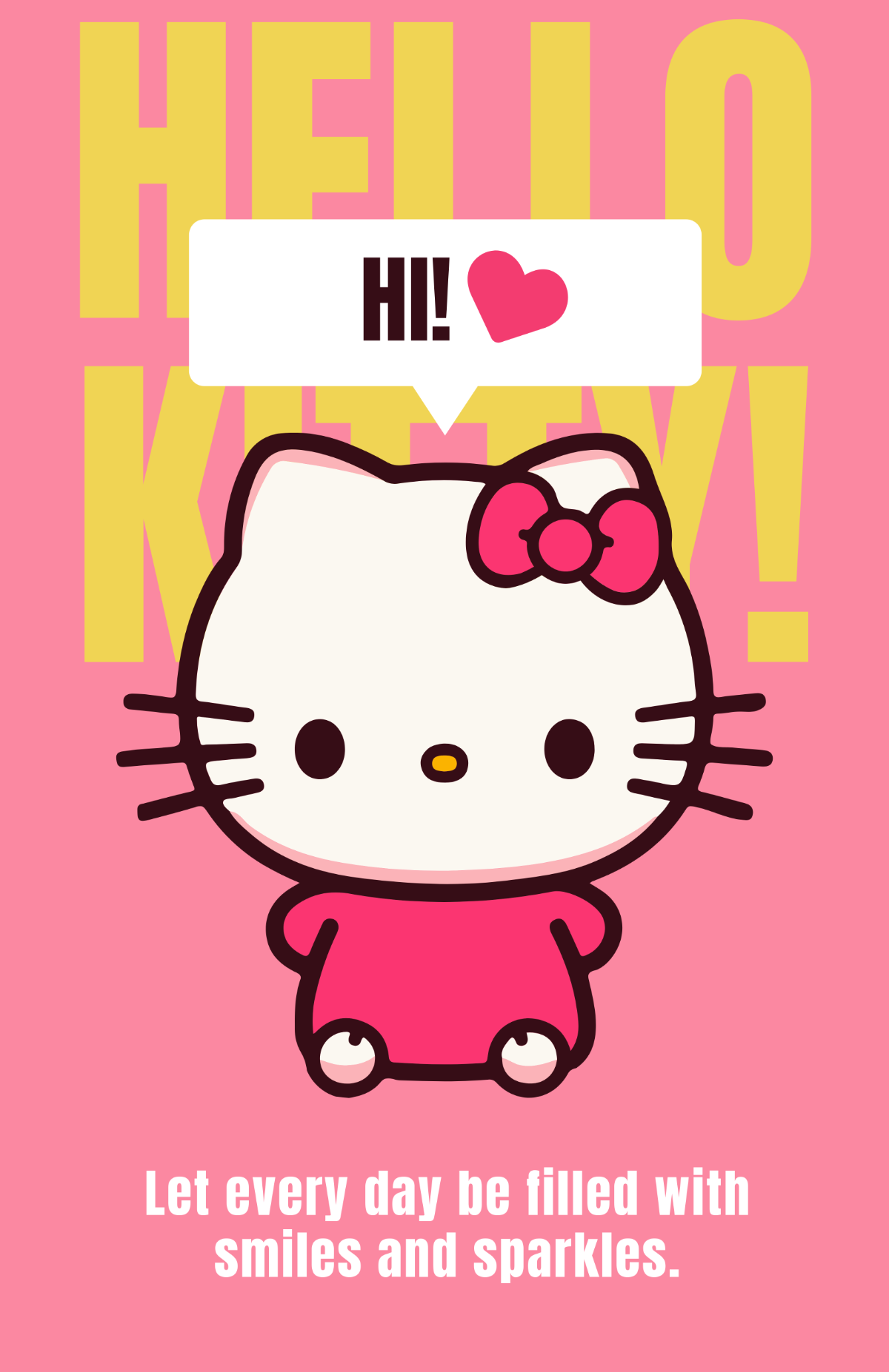 Free Hello Kitty Poster Template to Edit Online