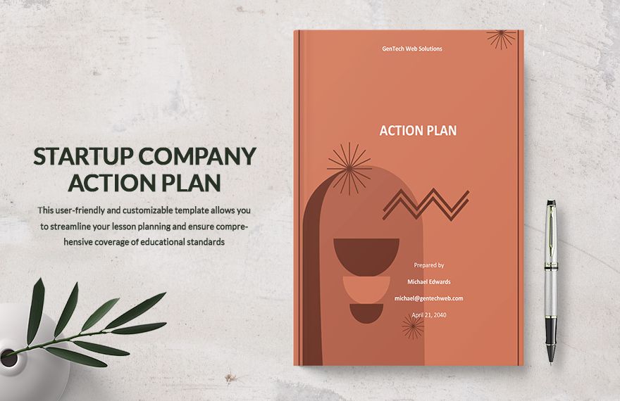 Startup Company Action Plan Template - Download in Word, Google Docs ...