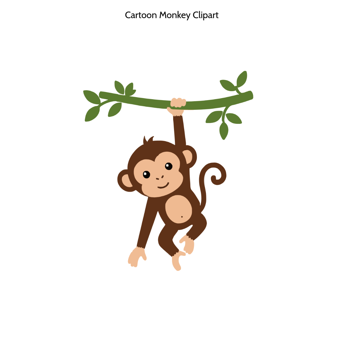 Free Cartoon Monkey Clipart to Edit Online