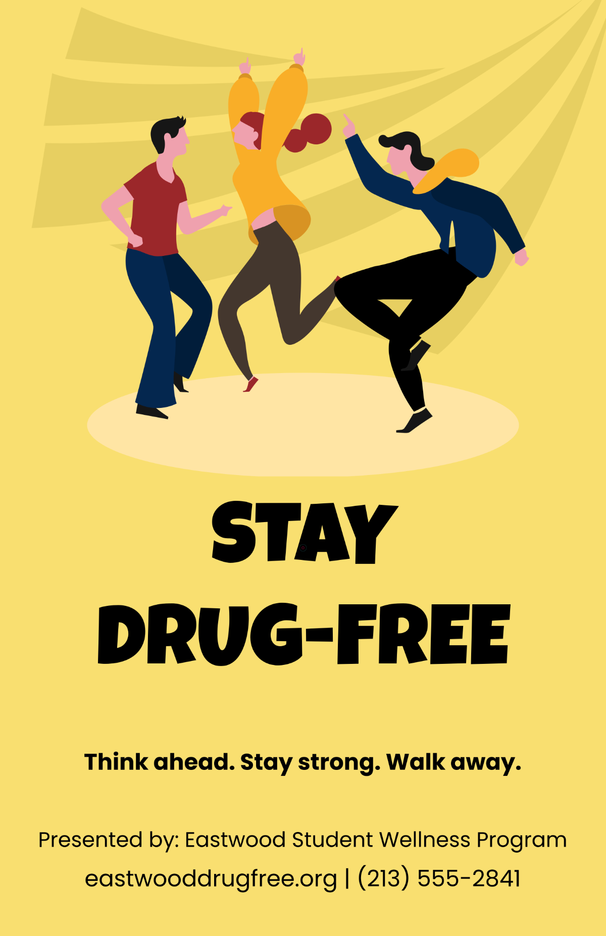 Free Drug Awareness Poster Background Frame Template