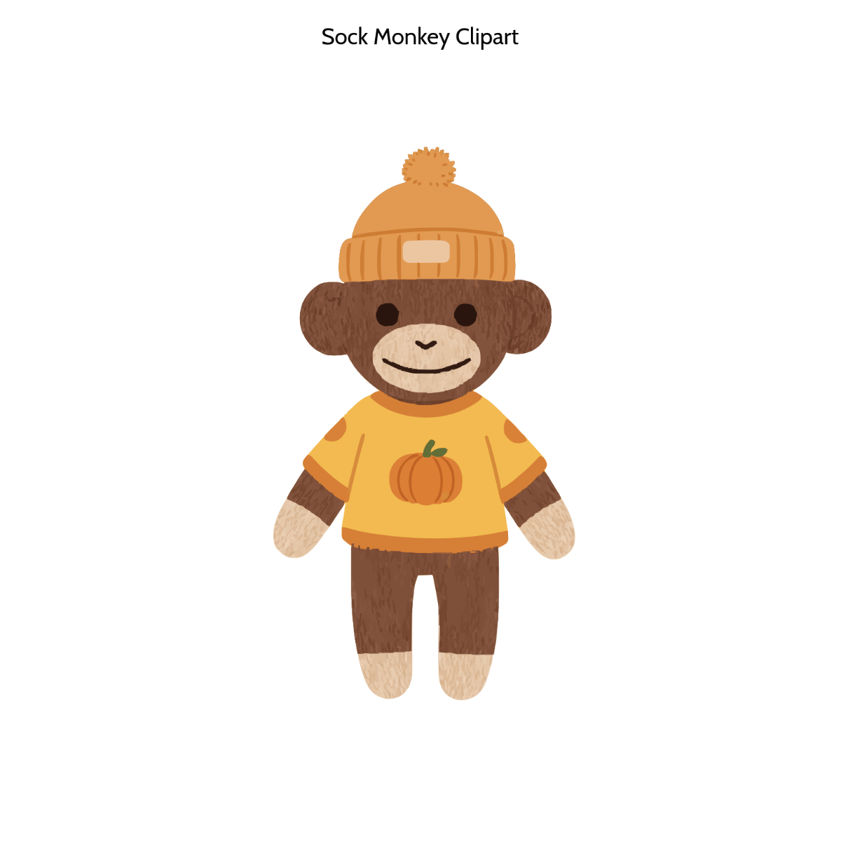 Free Sock Monkey Clipart to Edit Online