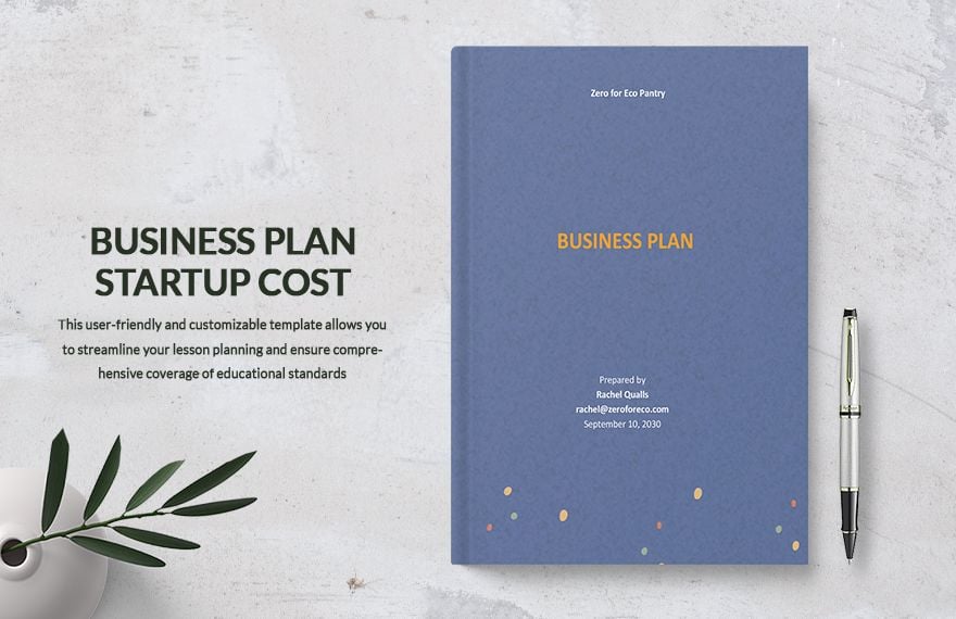 Business Plan Startup Cost Template