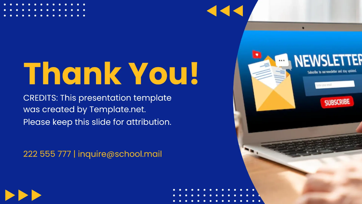 Free Newsletter Presentation Template to Edit Online