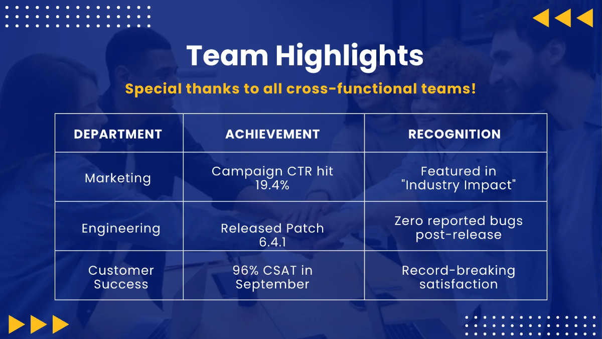 Free Newsletter Presentation Template to Edit Online