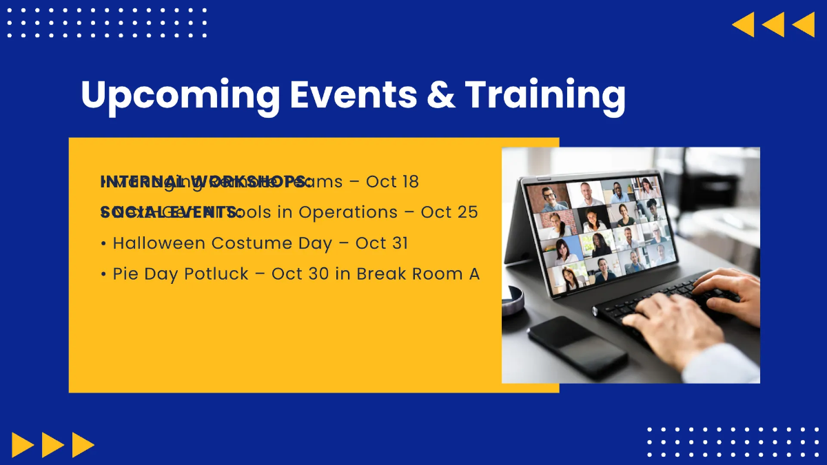 Free Newsletter Presentation Template to Edit Online