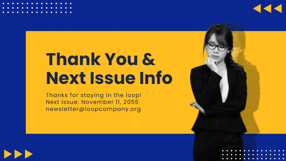 Free Newsletter Presentation Template to Edit Online