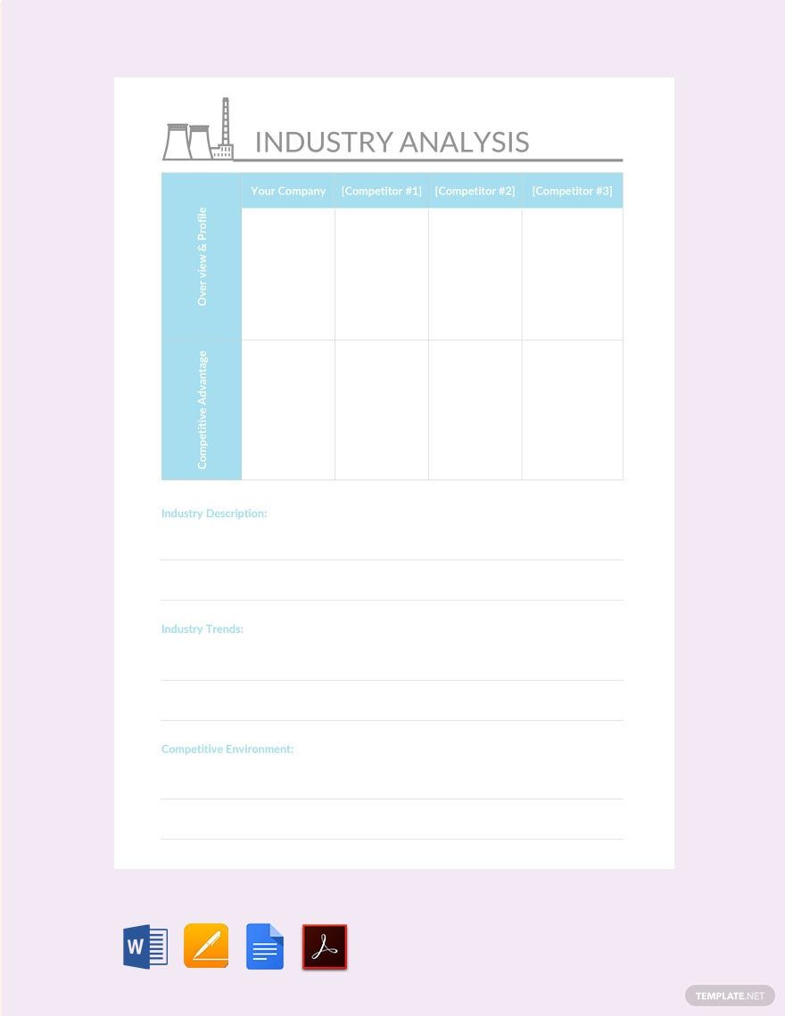 Industry Analysis Template