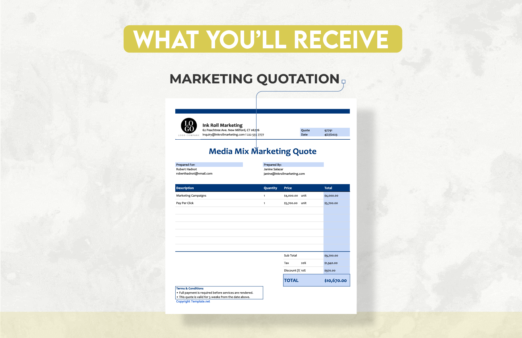 Marketing Quotation Template
