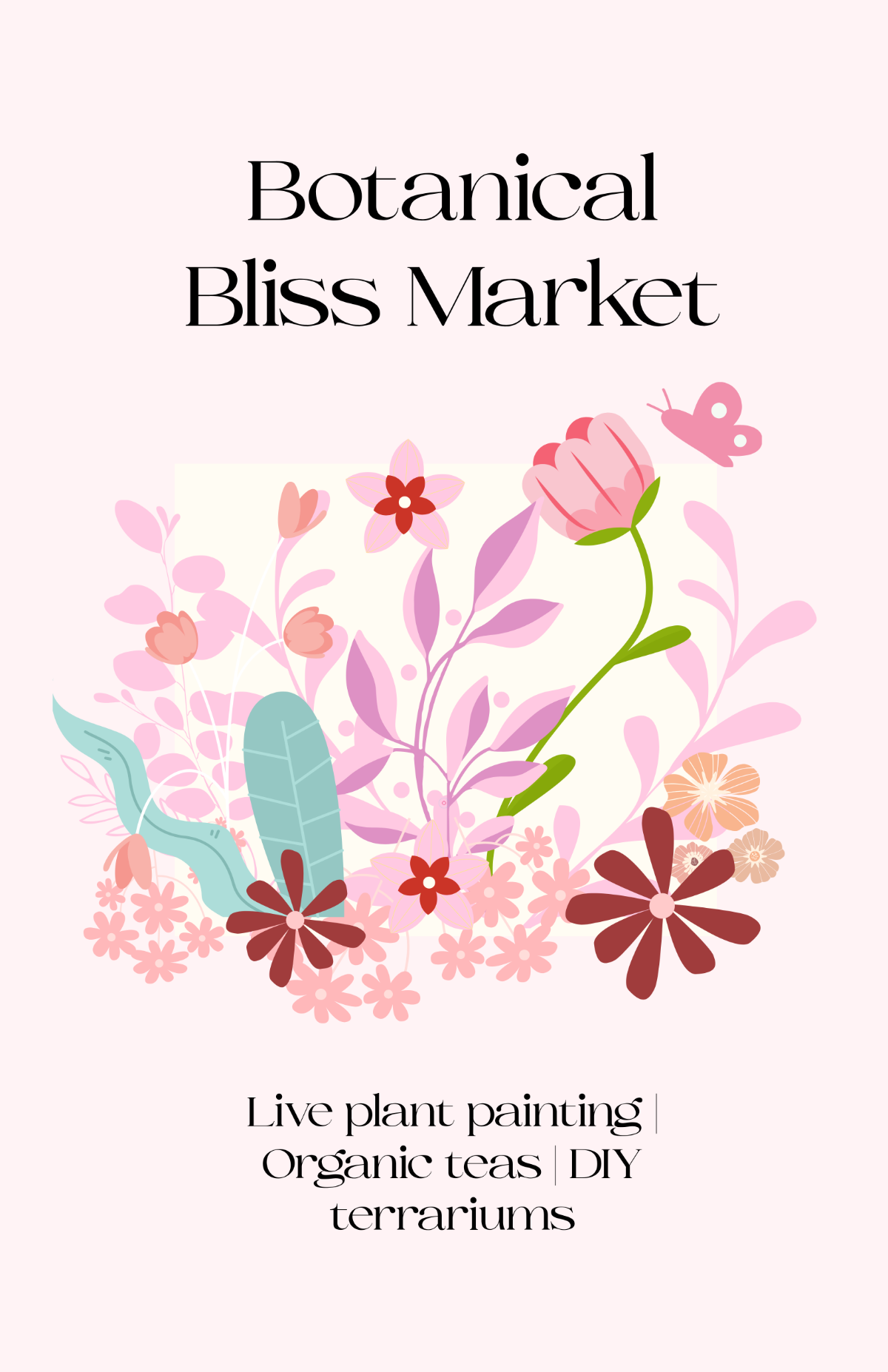 Free Colorful Botanical Aesthetic Poster Template