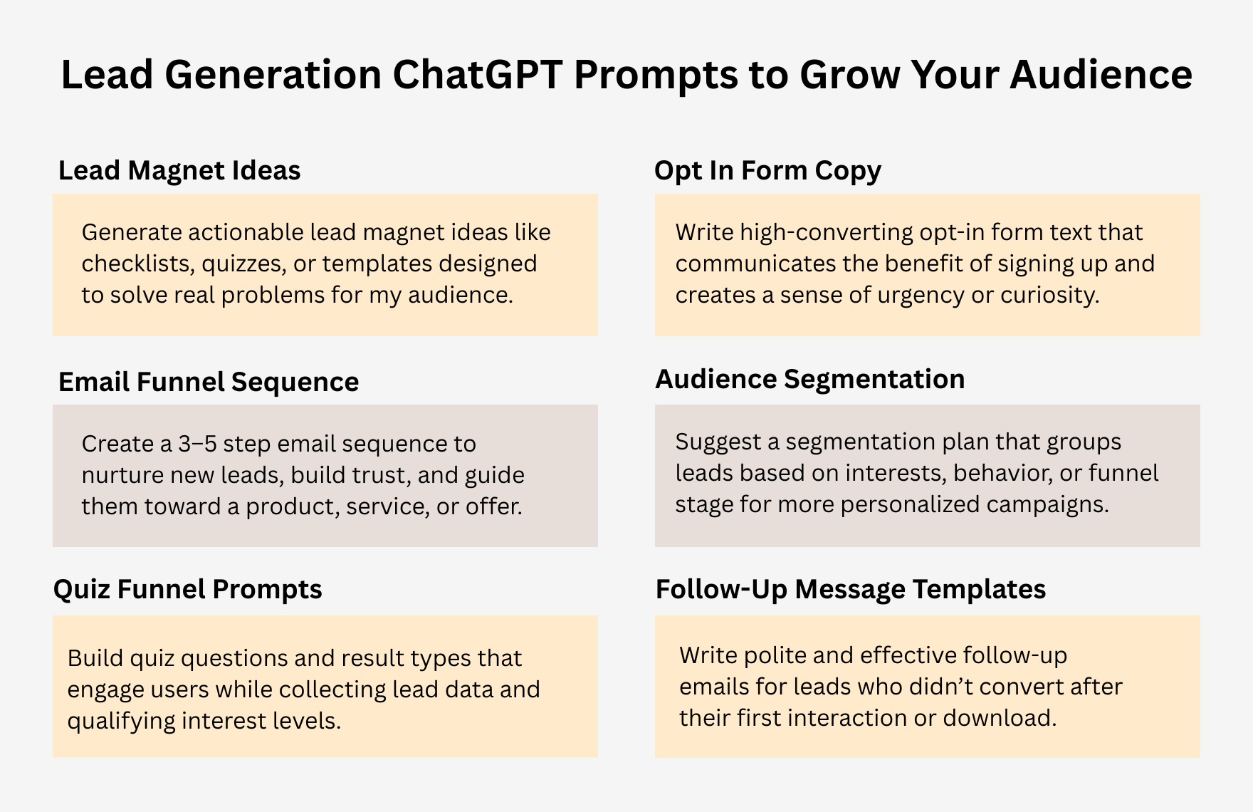 Free ChatGPT Prompts For Lead Generation