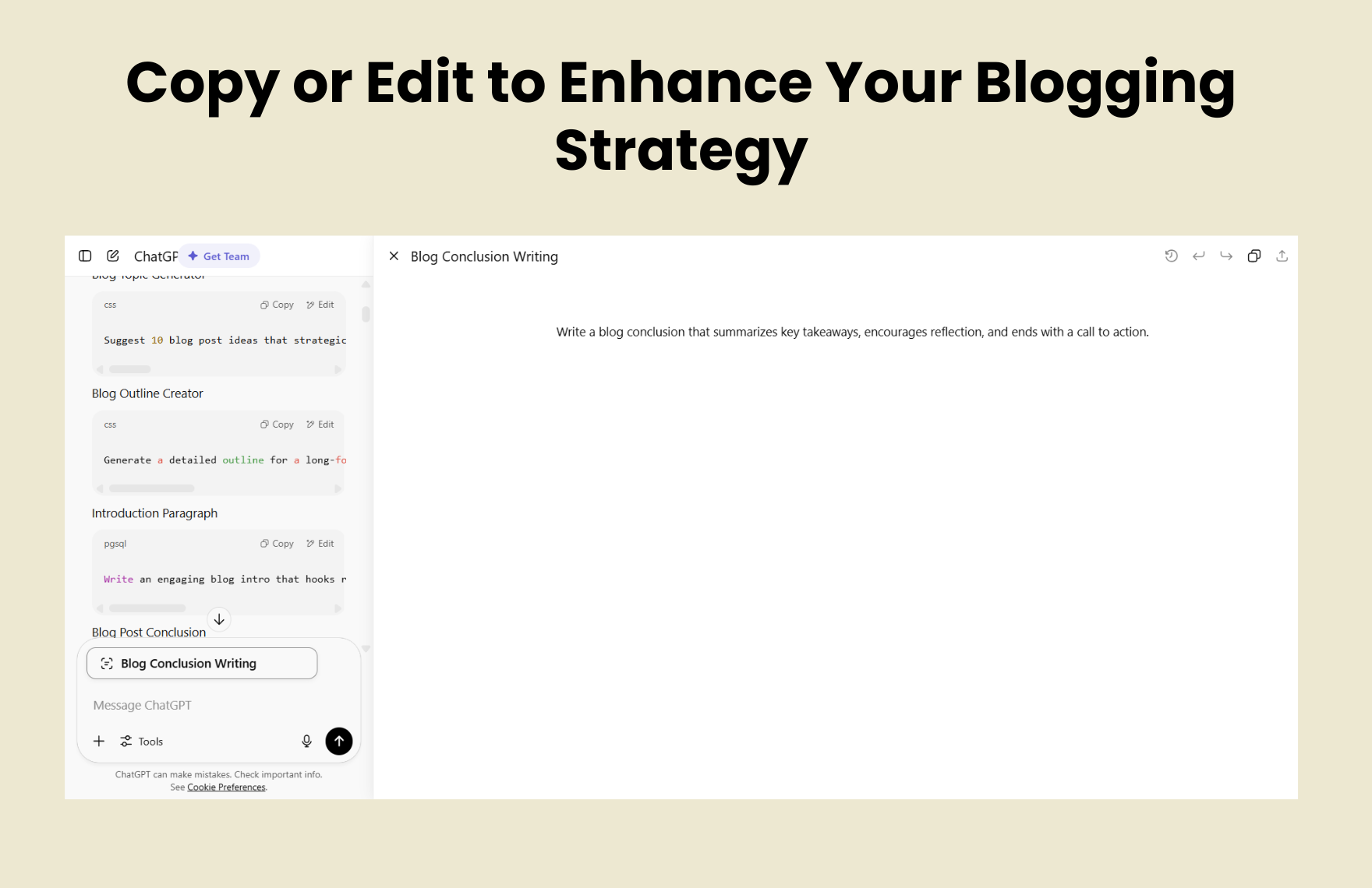 Free ChatGPT Prompts For Blogging