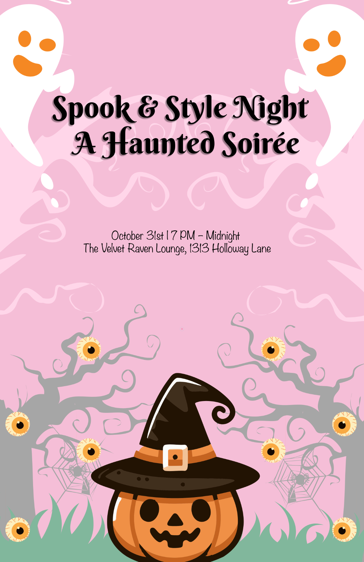 Free Aesthetic Halloween Poster Template