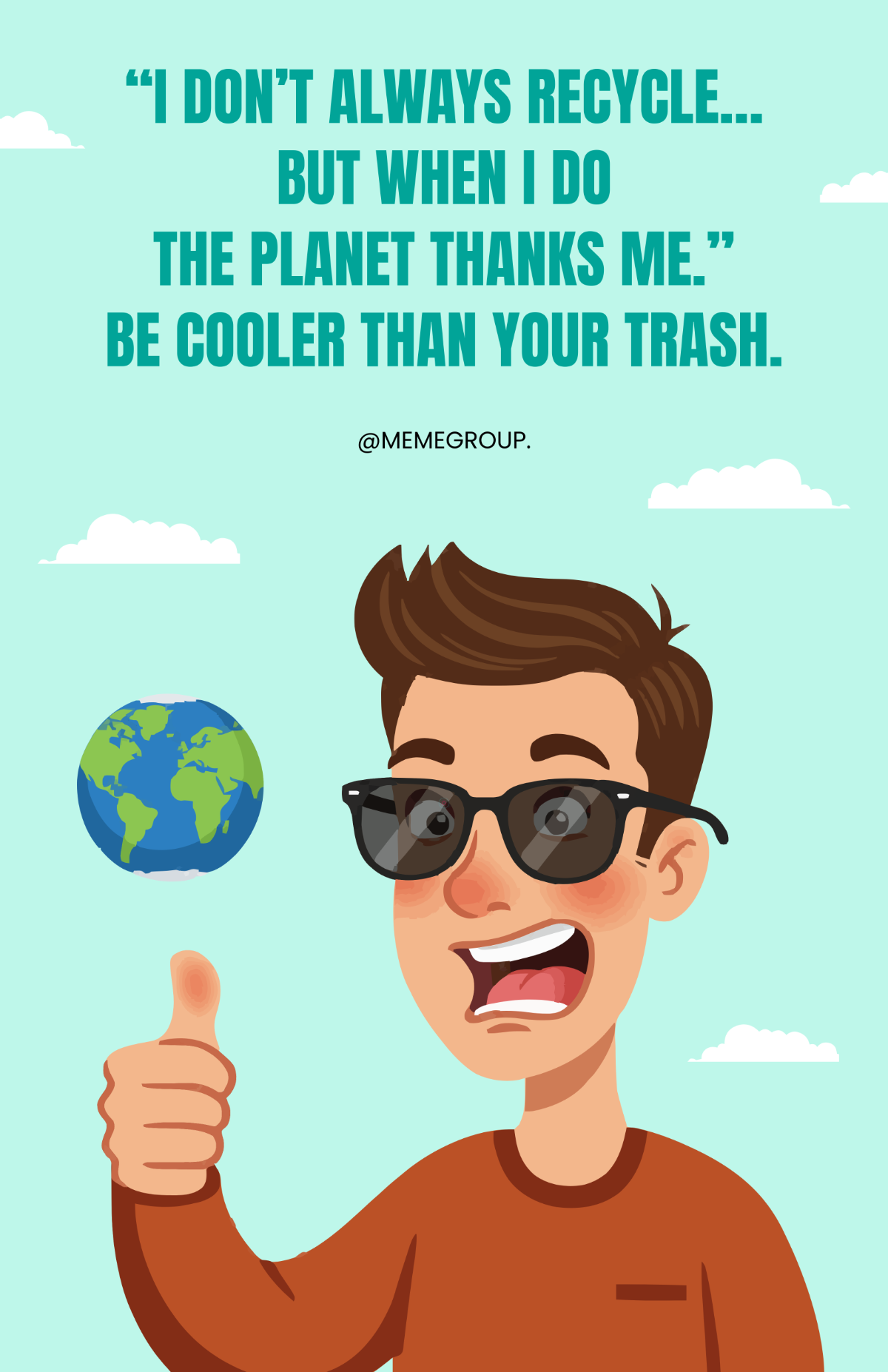 Free Modern Recycle Poster Meme Template