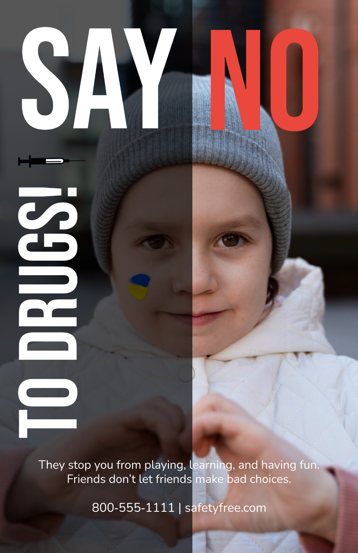 Free Drug Awareness Poster for Kids Template