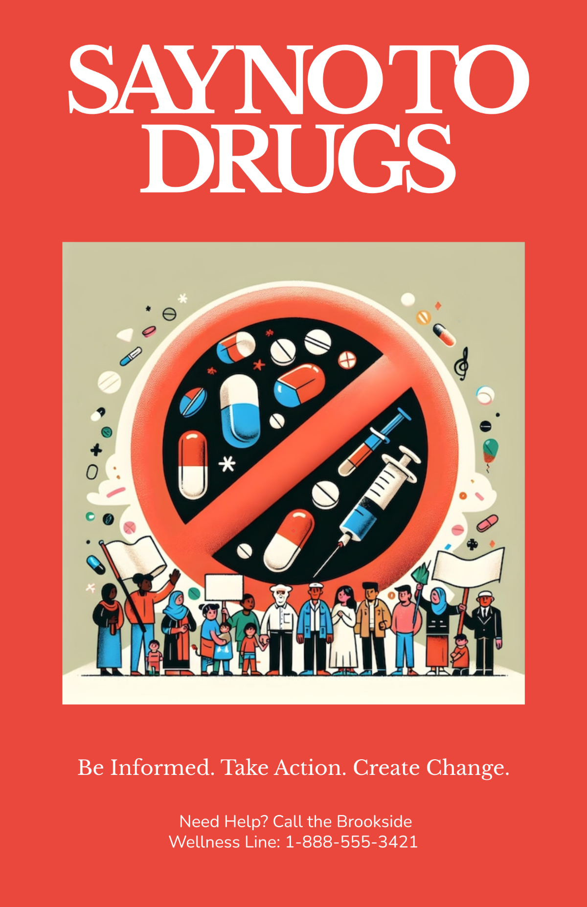 Free Community Drug Awareness Poster Template