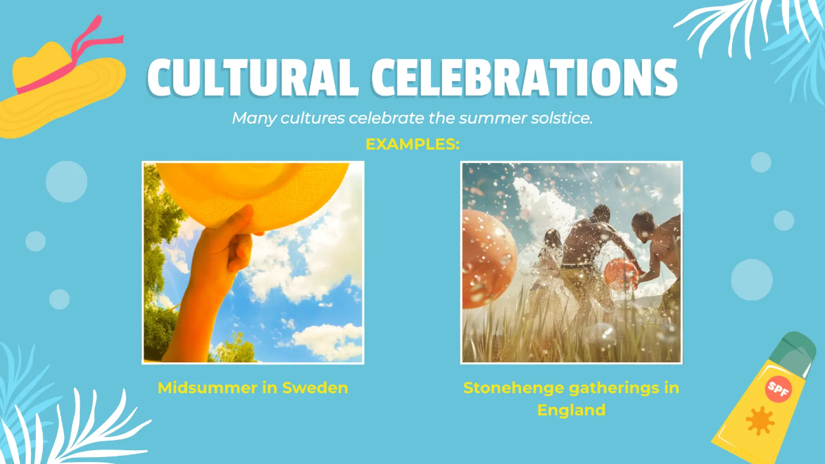 Free First Day of Summer Presentation Template to Edit Online