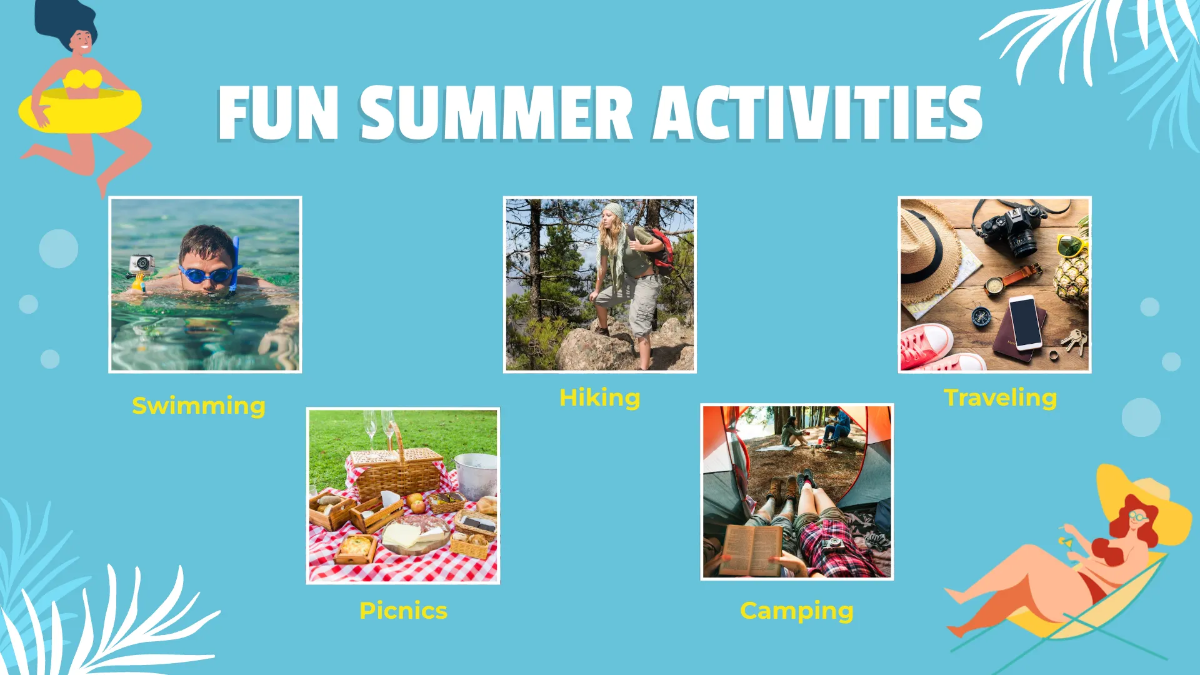 Free First Day of Summer Presentation Template to Edit Online