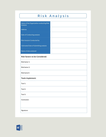 Free Risk Assessment Template Download 239 Sheets In Word Pdf Apple Pages Excel Numbers 2202