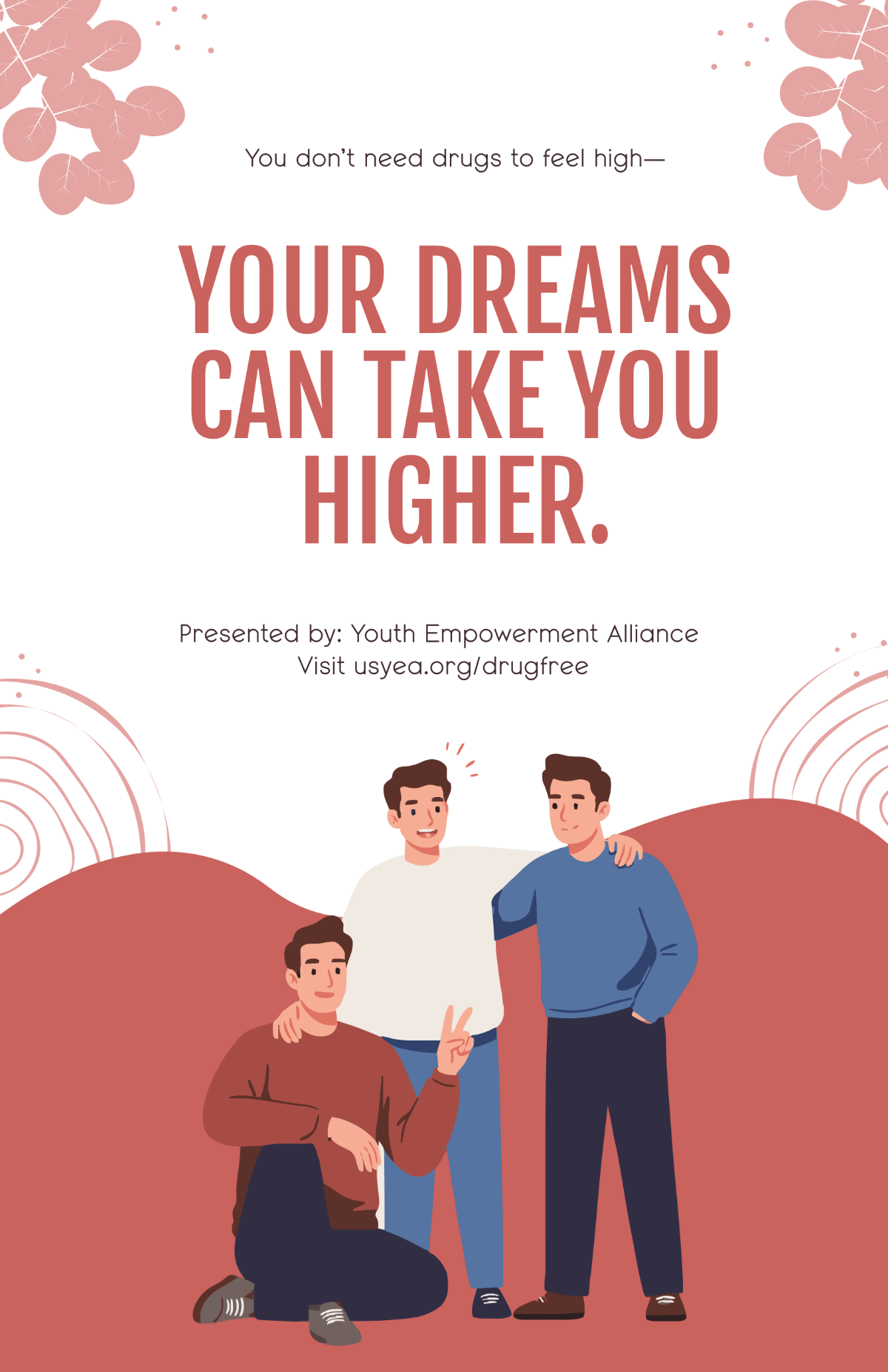 Free Drug Free Inspirational Poster Template