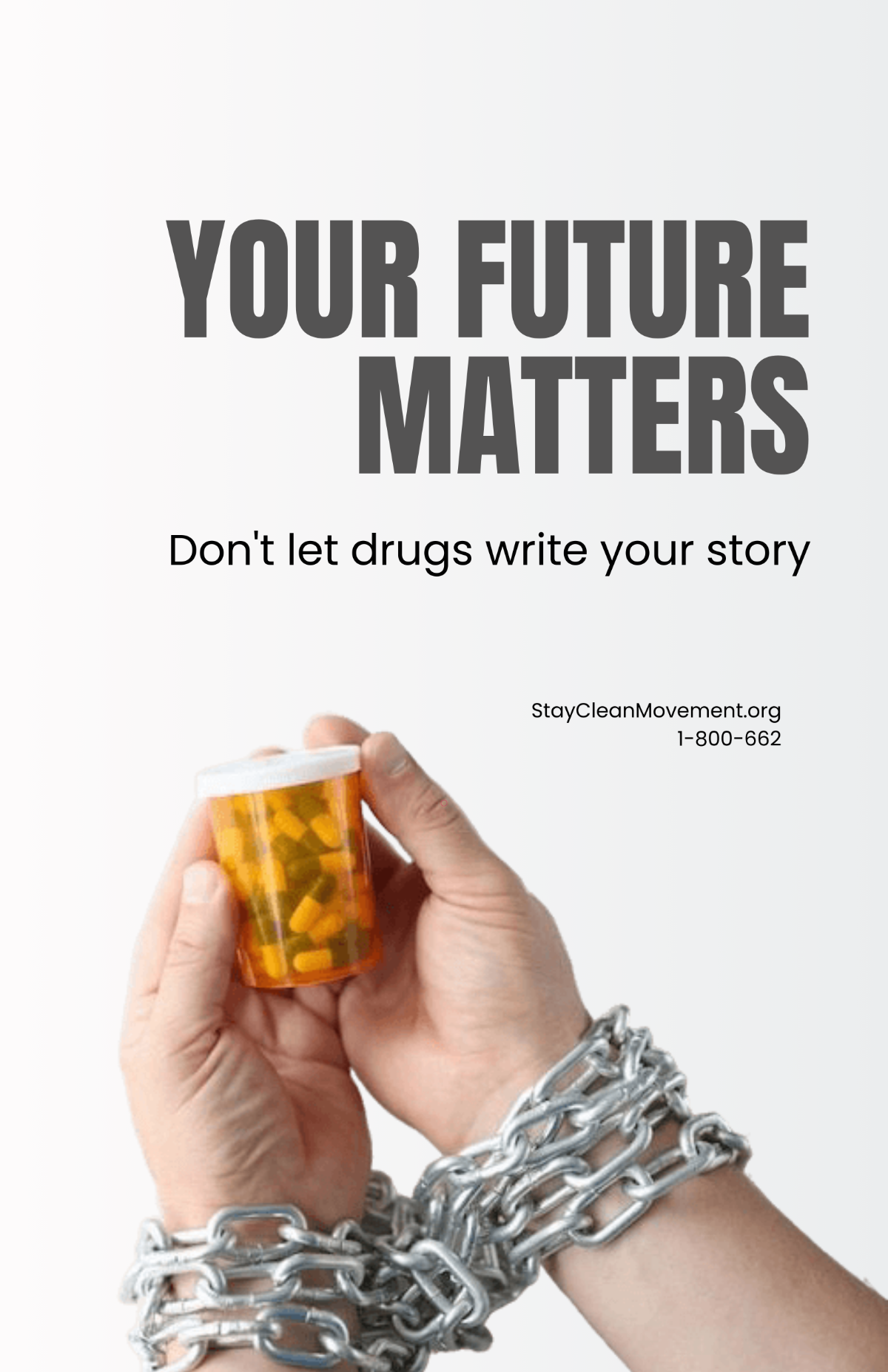 Free Anti-Drug Poster for College Students Template