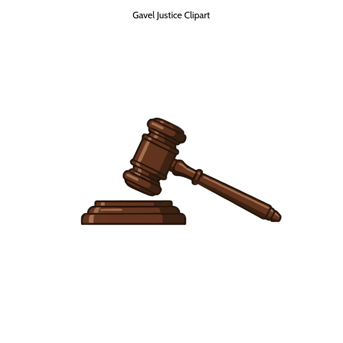 Free Gavel Justice Clipart to Edit Online