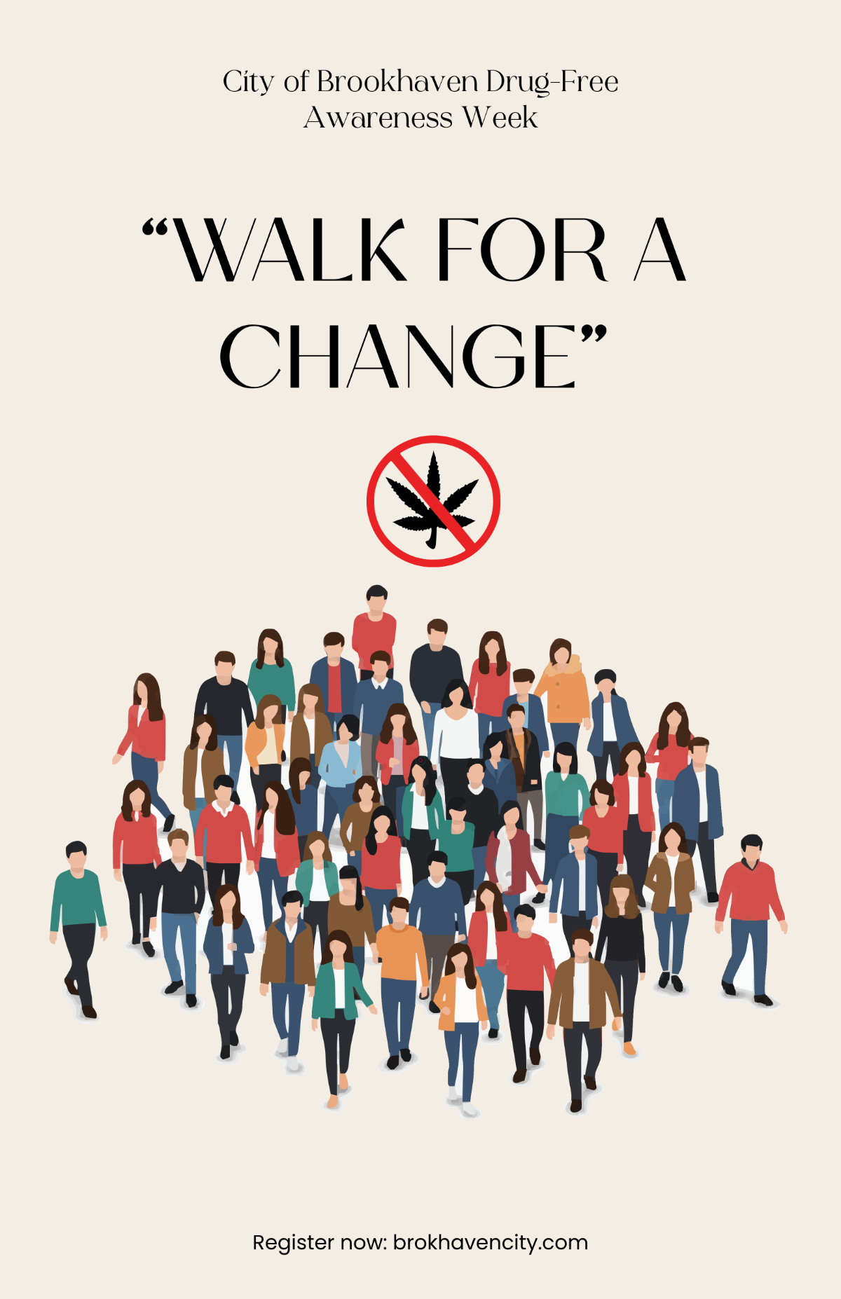 Free Drug Free Awareness Poster Template