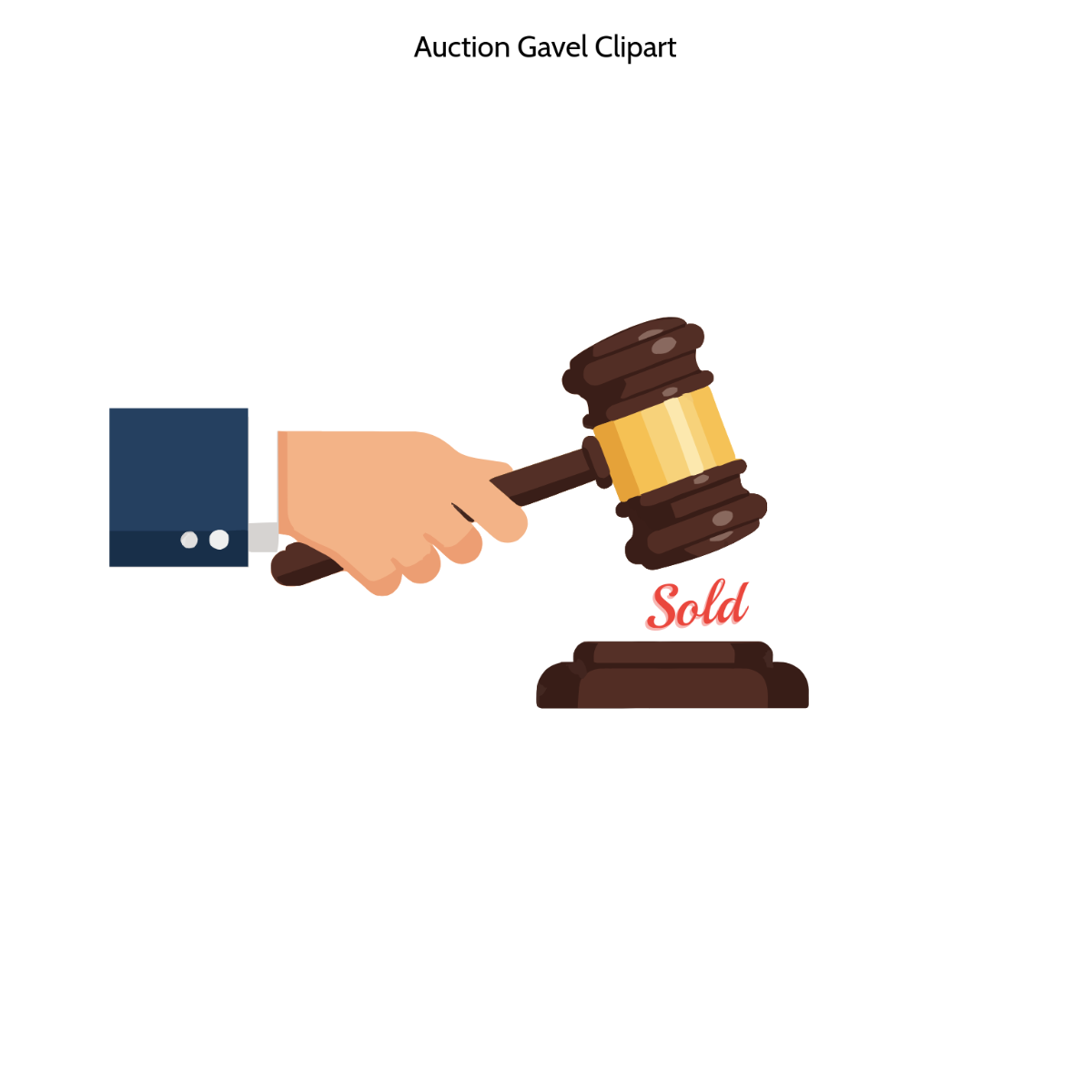 Free Auction Gavel Clipart to Edit Online