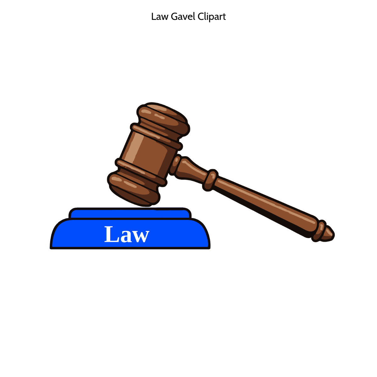 Free Law Gavel Clipart to Edit Online