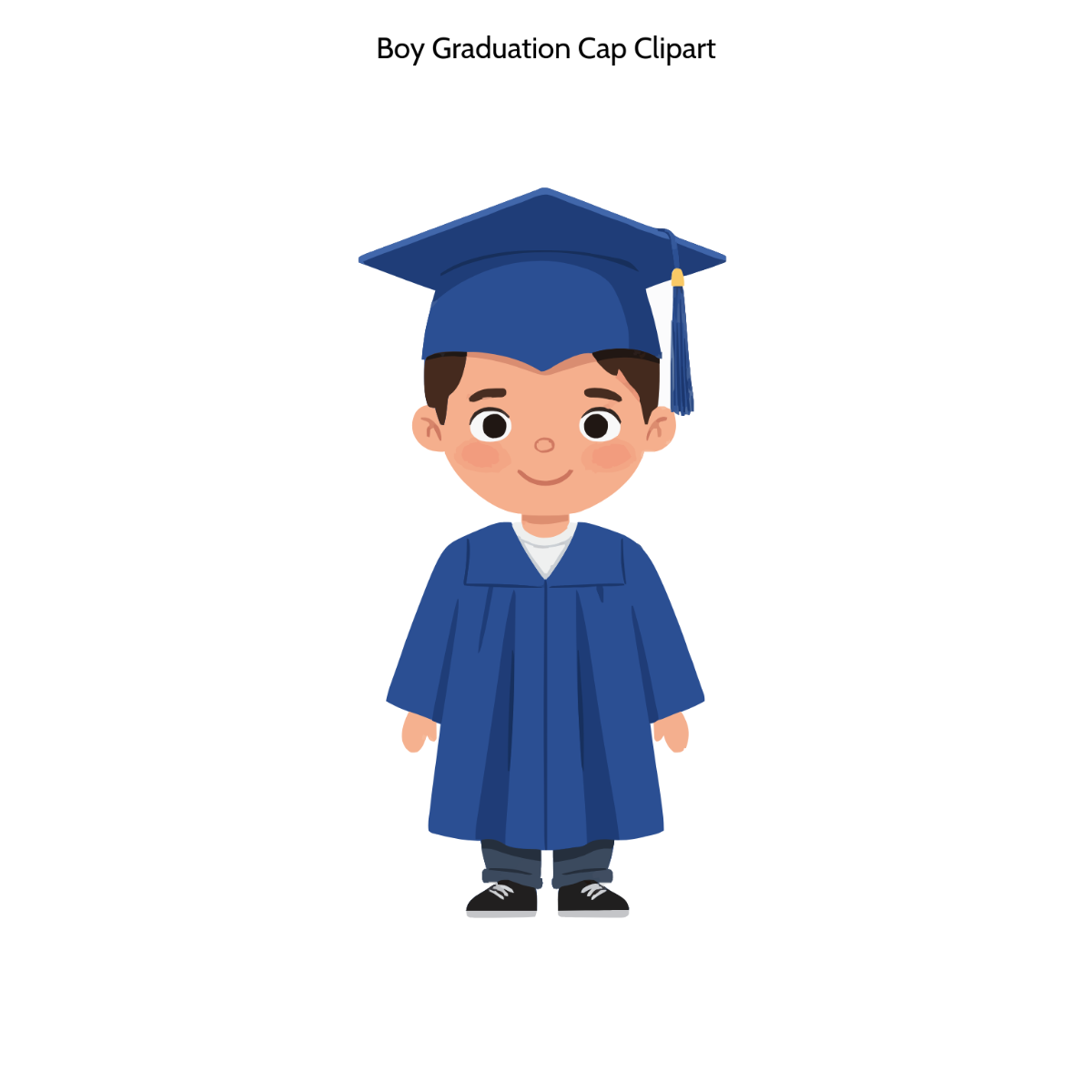 Free Boy Graduation Cap Clipart Template