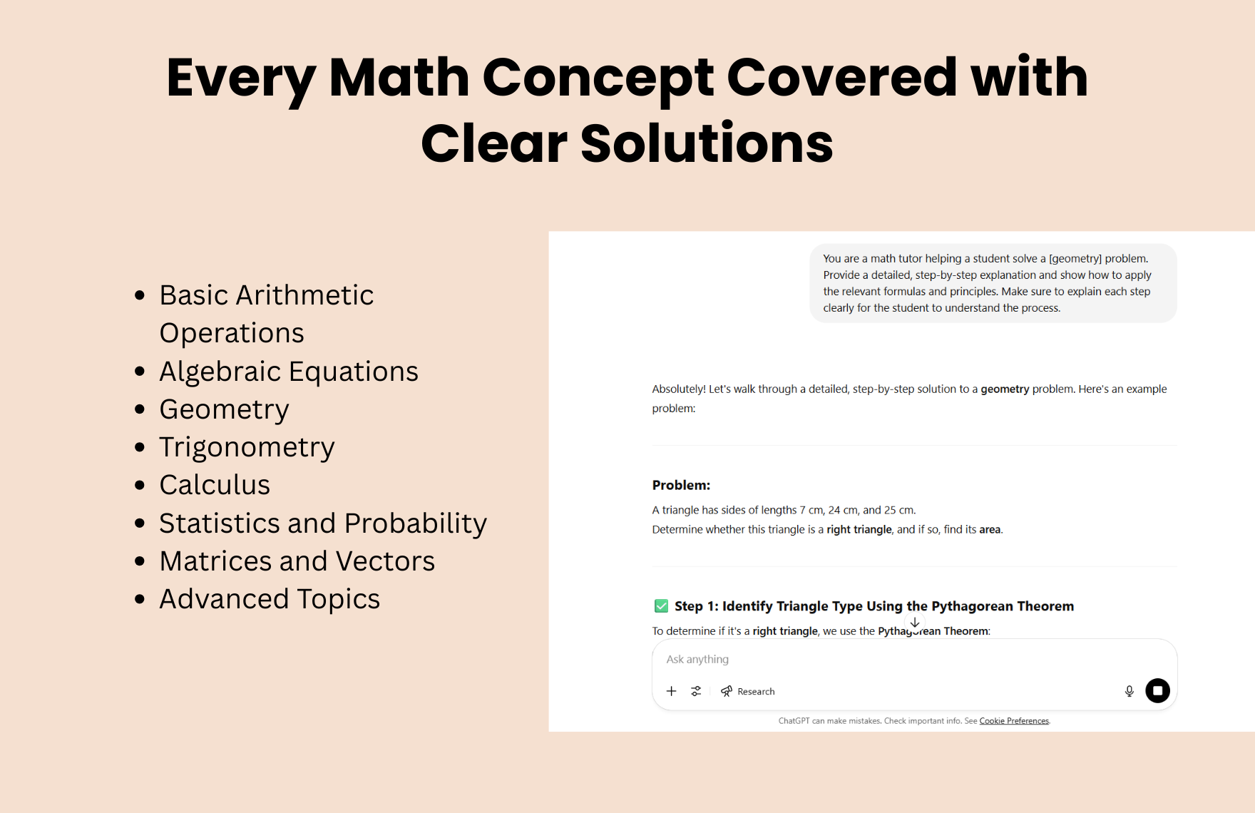 Free ChatGPT Prompts For Maths