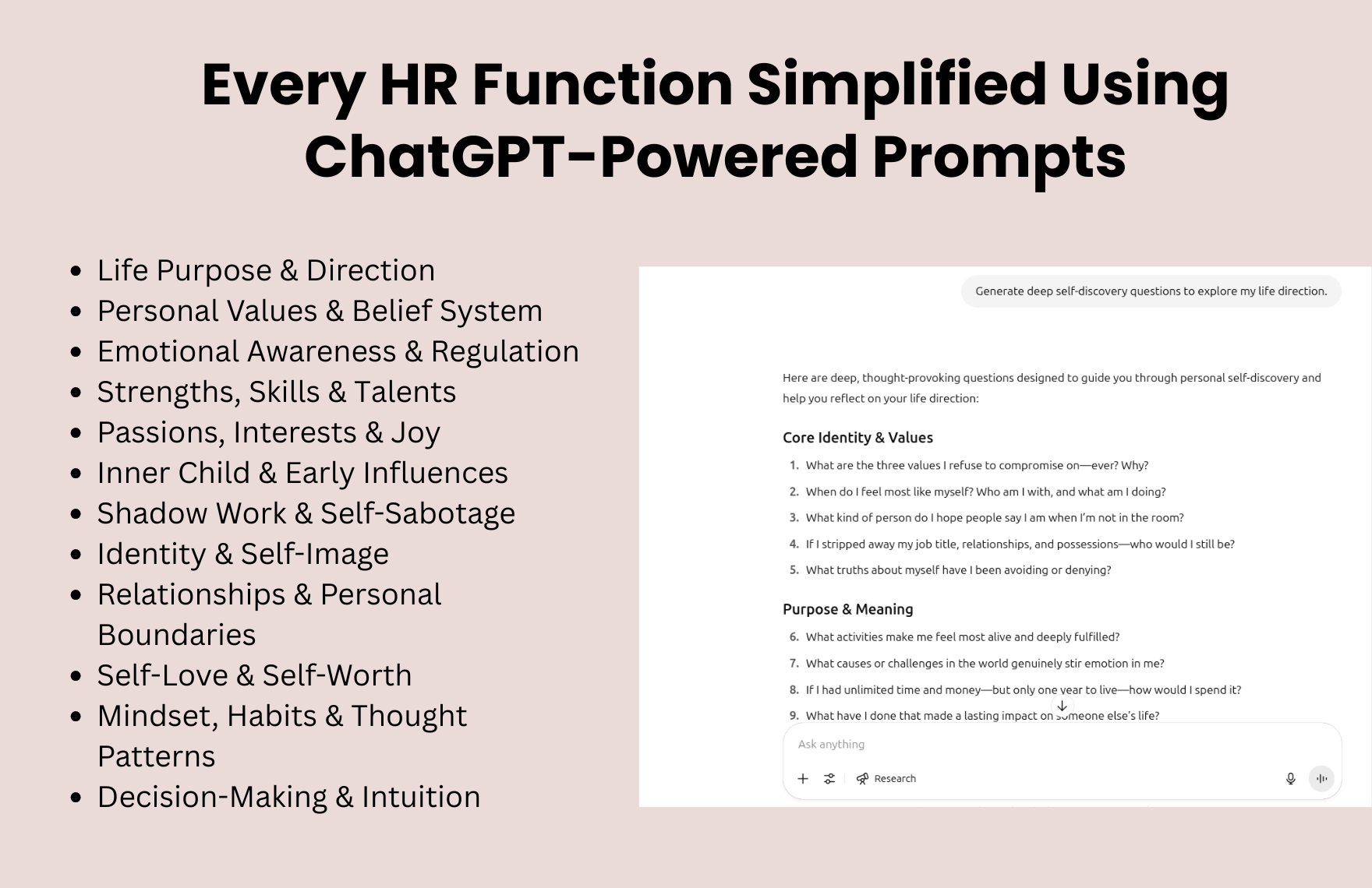 Free ChatGPT Prompts For Self Discovery