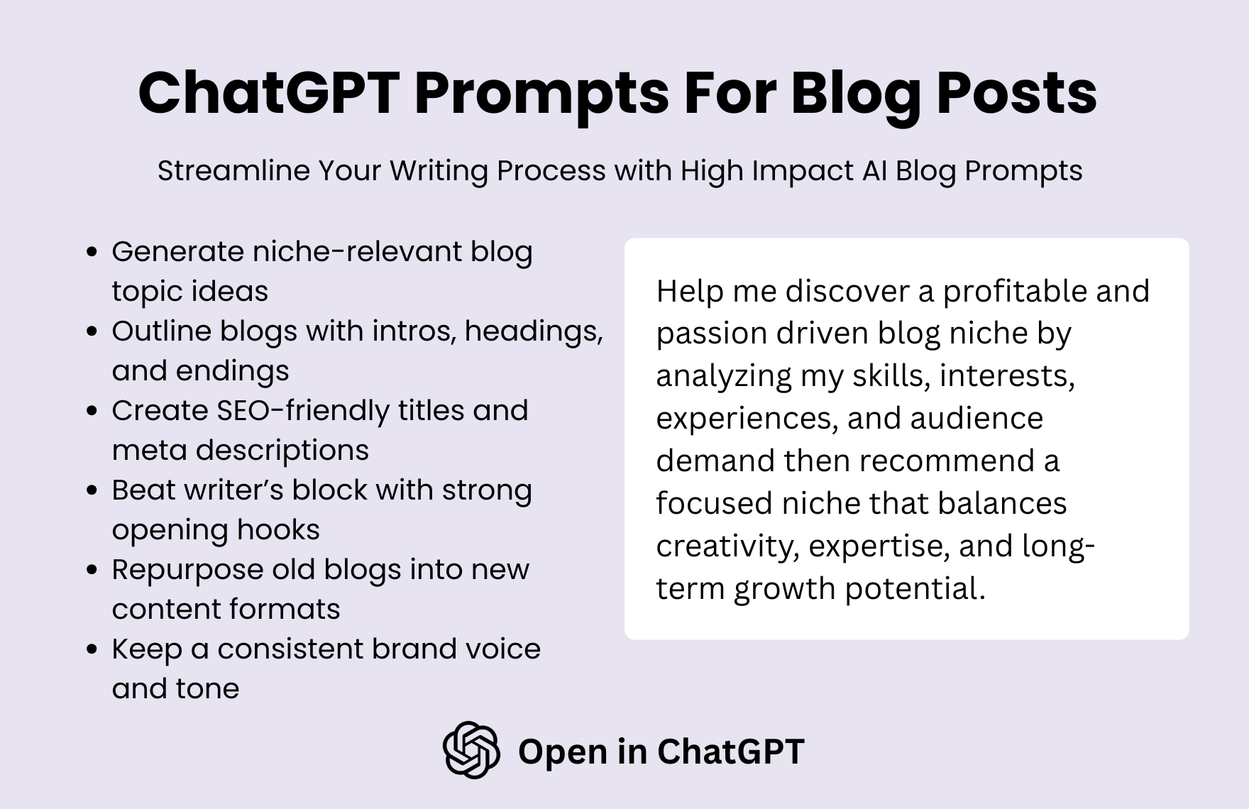 ChatGPT Prompts For Blog Posts