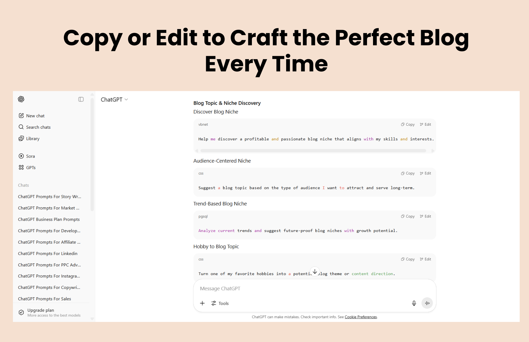 ChatGPT Prompts For Blog Posts