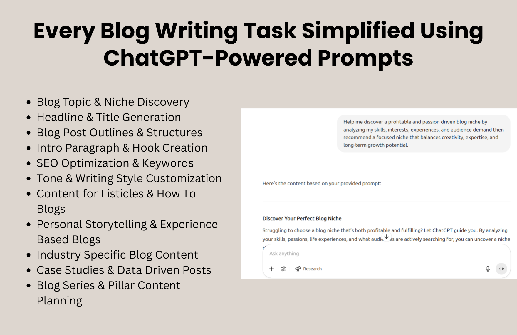 ChatGPT Prompts For Blog Posts