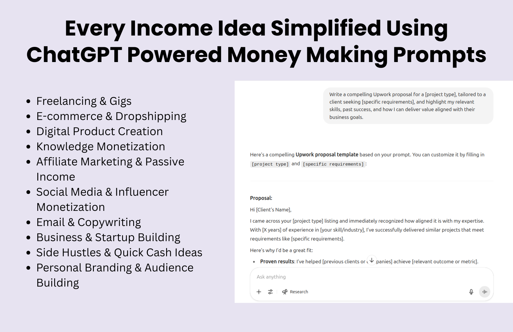 Free ChatGPT Prompts To Make Money