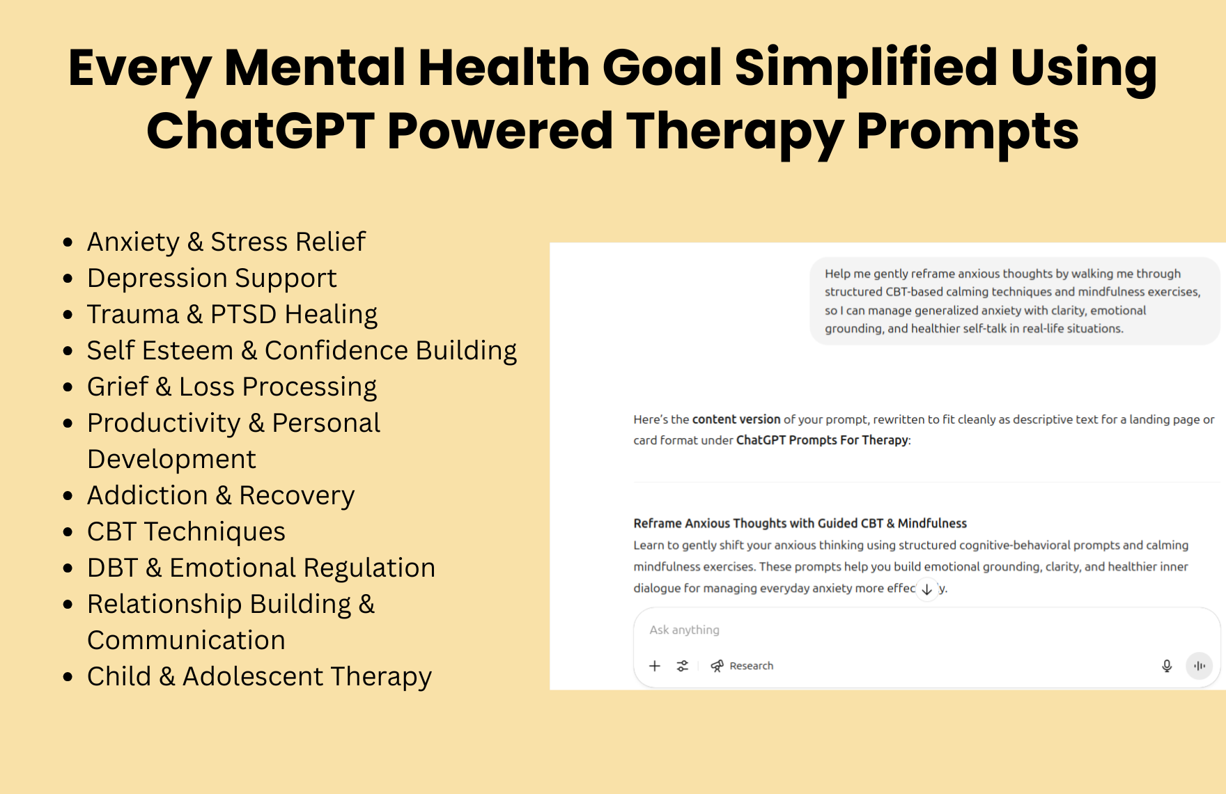 Free ChatGPT Prompts For Therapy Free ChatGPT Prompts For Therapy