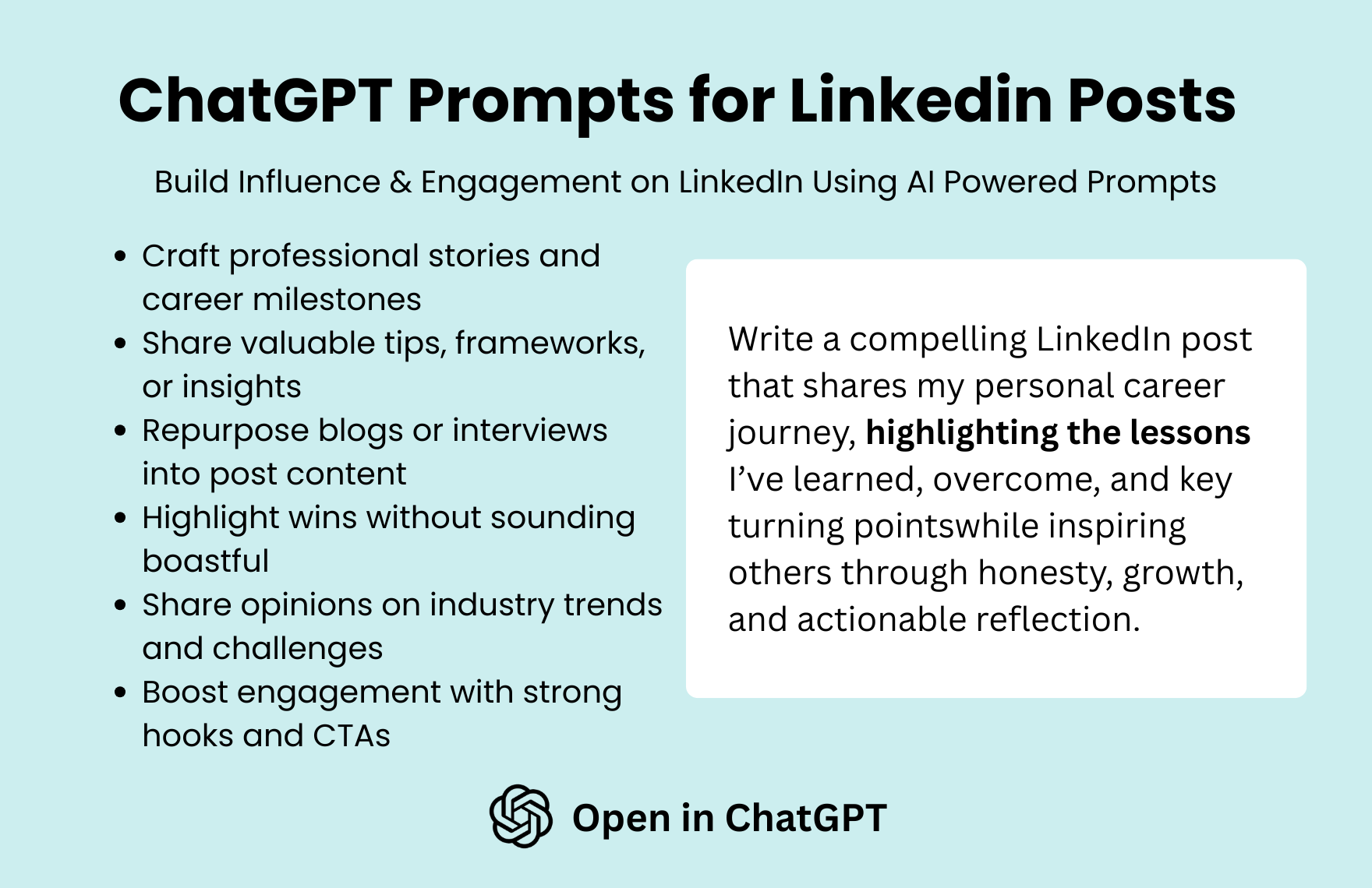 Free ChatGPT Prompts For Linkedin Posts