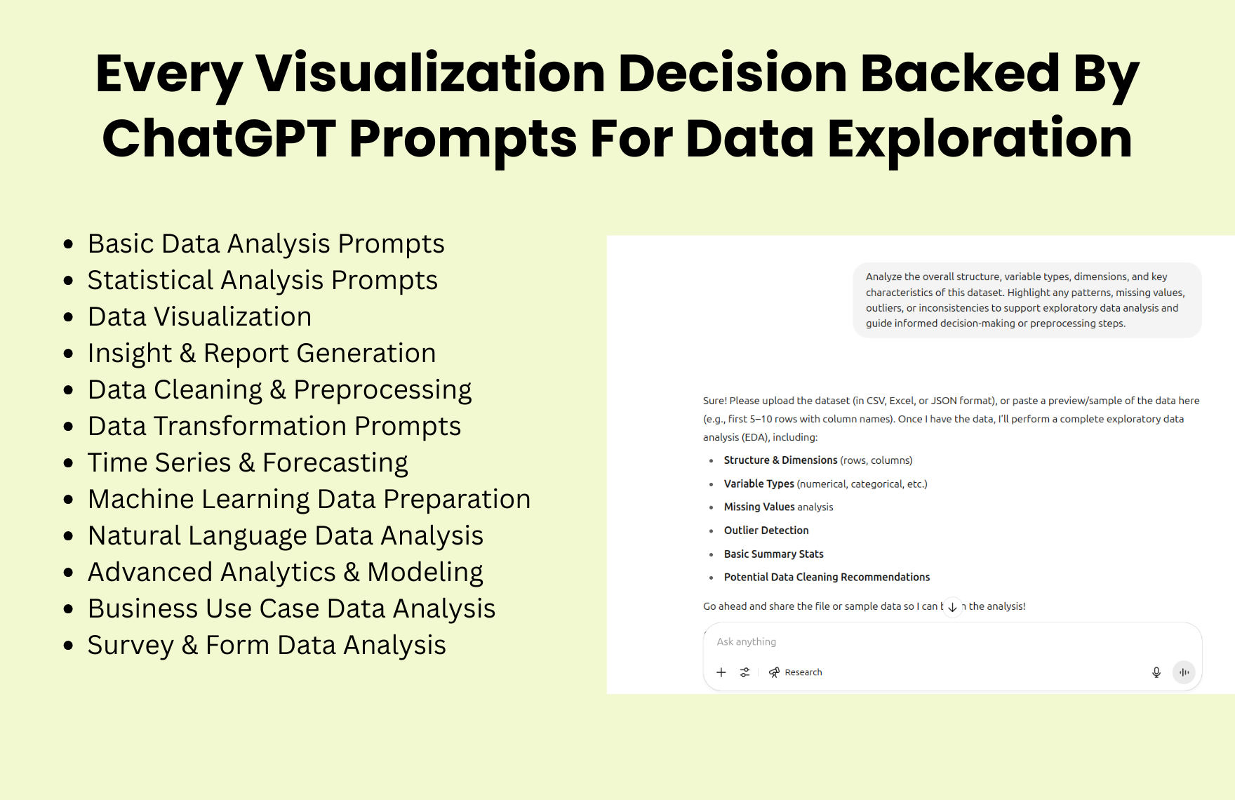 Free ChatGPT Prompts For Data Analysis