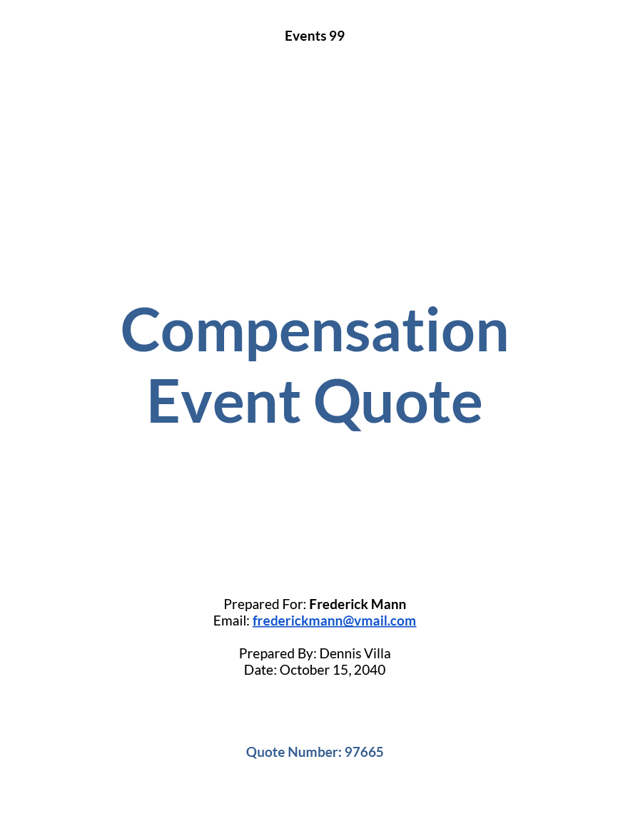 Event Planner Quotation Template Google Docs Google Sheets