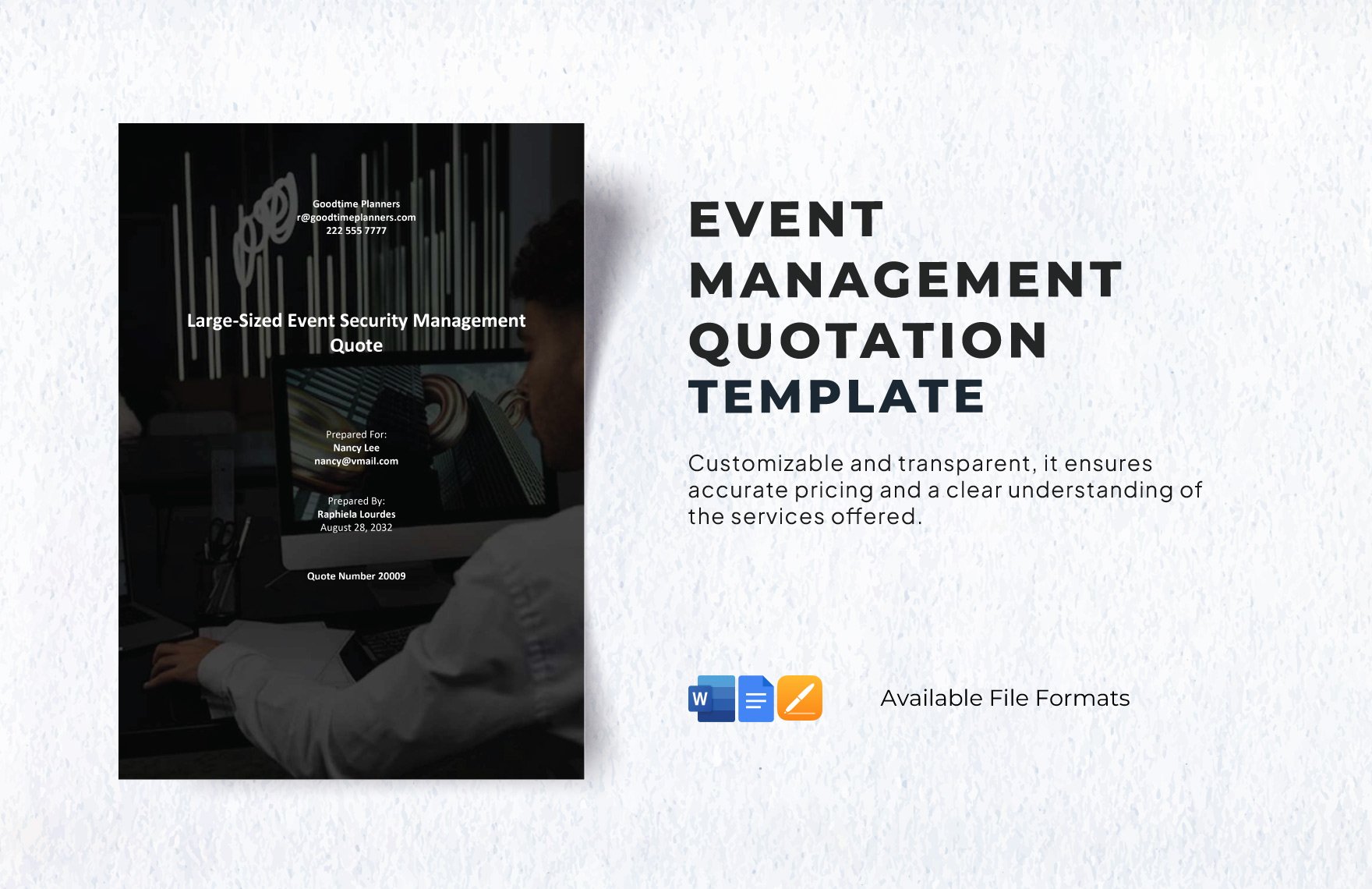 Event Management Quotation Template
