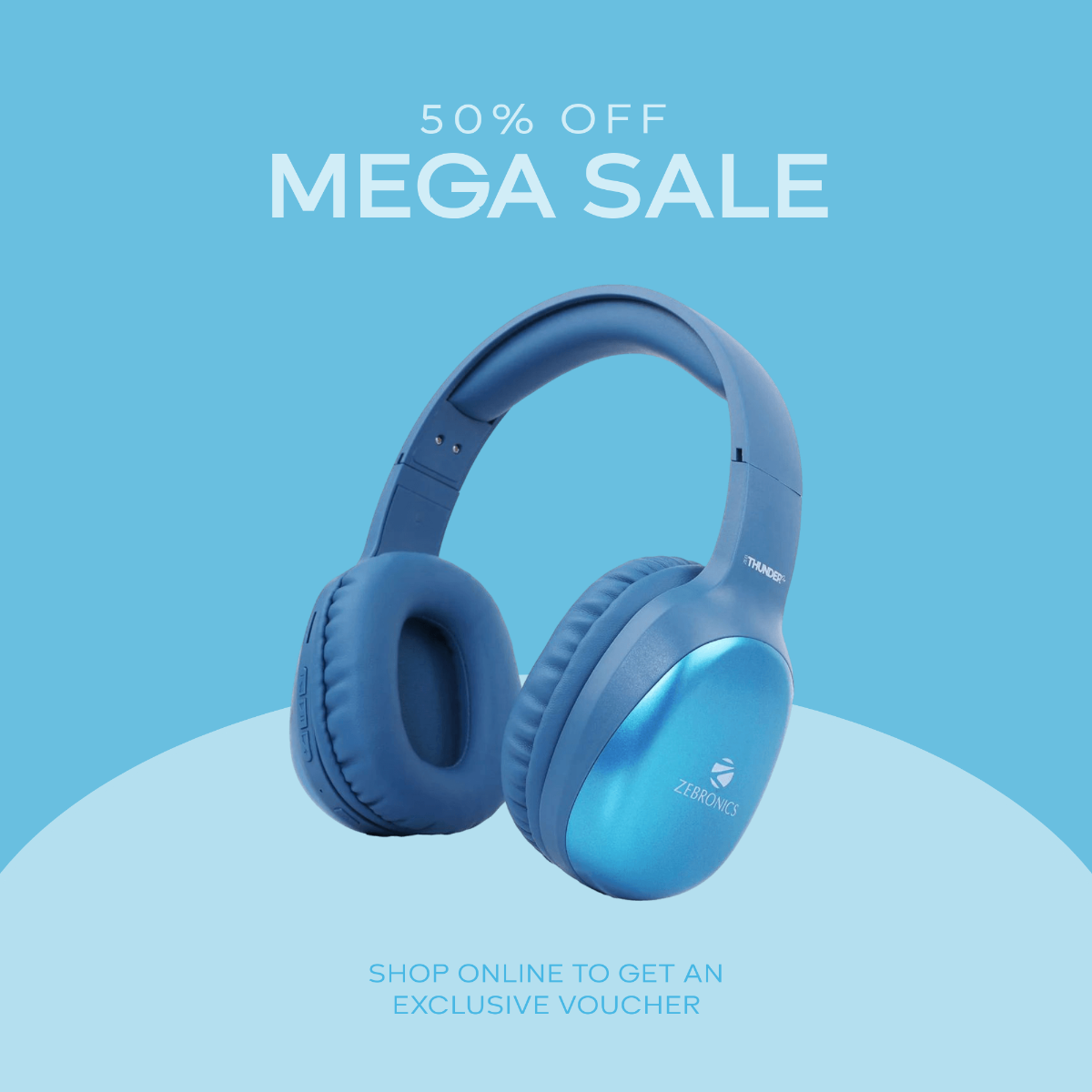 Free Headphones Shopee Photo Template