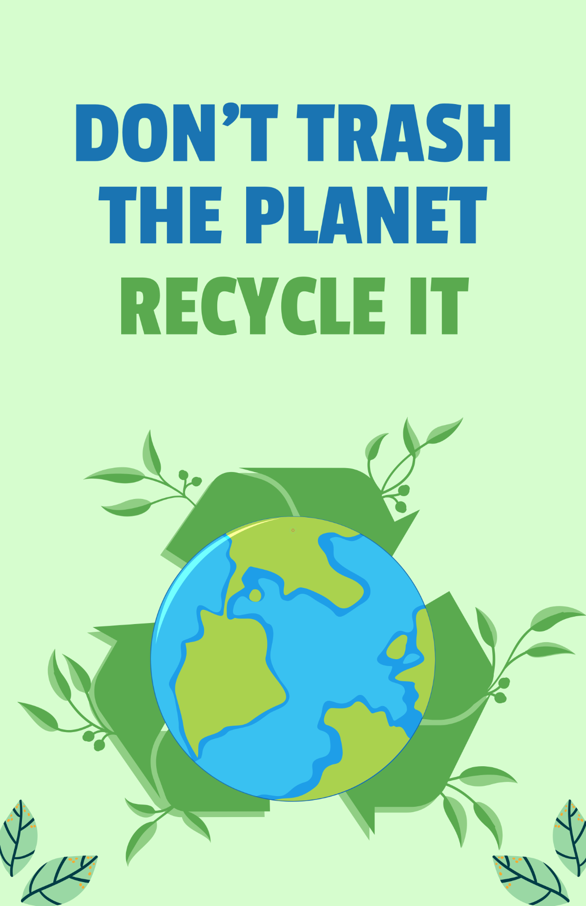 Free Recycle Awareness Poster Template